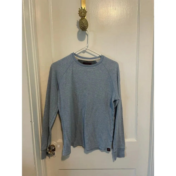Alesbury Men's size Small Blue Crewneck Long Sleeve Shirt - Picture 1 of 6
